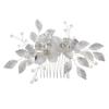Beaupretty 1pc Stylish Wedding Hair Comb Crystal Flower Design Elegant Bridal Headpiece Hair Accessory for Brides and Bridesmaids for Weddings and Special Occasions view 1