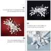 Beaupretty 1pc Stylish Wedding Hair Comb Crystal Flower Design Elegant Bridal Headpiece Hair Accessory for Brides and Bridesmaids for Weddings and Special Occasions view 2