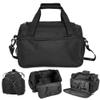 YUYTE Hairdressing Tool Bag Hairdresser Bag with Shoulder Strap, Large with Adjustable Dividers, Cosmetics Beauty Hairstylist Bag Hair Makeup Salon Organizer Bag, Black view 1