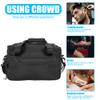 YUYTE Hairdressing Tool Bag Hairdresser Bag with Shoulder Strap, Large with Adjustable Dividers, Cosmetics Beauty Hairstylist Bag Hair Makeup Salon Organizer Bag, Black view 2