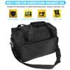 YUYTE Hairdressing Tool Bag Hairdresser Bag with Shoulder Strap, Large with Adjustable Dividers, Cosmetics Beauty Hairstylist Bag Hair Makeup Salon Organizer Bag, Black view 3
