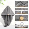 YFONG 3 Pack Hair Drying Towels, Hair Towel with Button, Super Absorbent Microfiber Hair Towel for Curly Hair, Fast Drying Hair Wraps for Women Girls, Microfiber Towel for Hair view 3