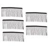 5pcs Wedding Hair Clip Black Hair Clip Women Headdress Bridal Headpiece Black Barrettes Bride Hair Claws with Hair Ear Headband Tiara Women's Metal Comb view 1