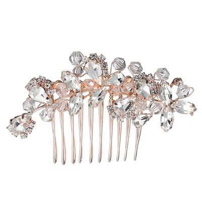 Beaupretty 1pc Elegant Rhinestone Bride Hairpin Headdress for Weddings Vintage Hair Comb Accessory for Brides and Special Occasions