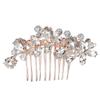 Beaupretty 1pc Elegant Rhinestone Bride Hairpin Headdress for Weddings Vintage Hair Comb Accessory for Brides and Special Occasions view 1