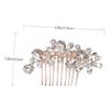 Beaupretty 1pc Elegant Rhinestone Bride Hairpin Headdress for Weddings Vintage Hair Comb Accessory for Brides and Special Occasions view 2