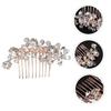 Beaupretty 1pc Elegant Rhinestone Bride Hairpin Headdress for Weddings Vintage Hair Comb Accessory for Brides and Special Occasions view 4