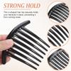 Beaupretty 10Pcs Acrylic Crescent Hair Side Combs 7 Tooth Insert Combs for Women French Style Hair Accessories for Everyday Wear and Special Occasions view 3