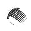 Beaupretty 10Pcs Acrylic Crescent Hair Side Combs 7 Tooth Insert Combs for Women French Style Hair Accessories for Everyday Wear and Special Occasions view 4