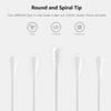 2500pcs Tiny Cotton Buds, with Round & Spiral, Suitable for Baby Ear Nose Clean,Cosmetics,Personal Hygiene view 2