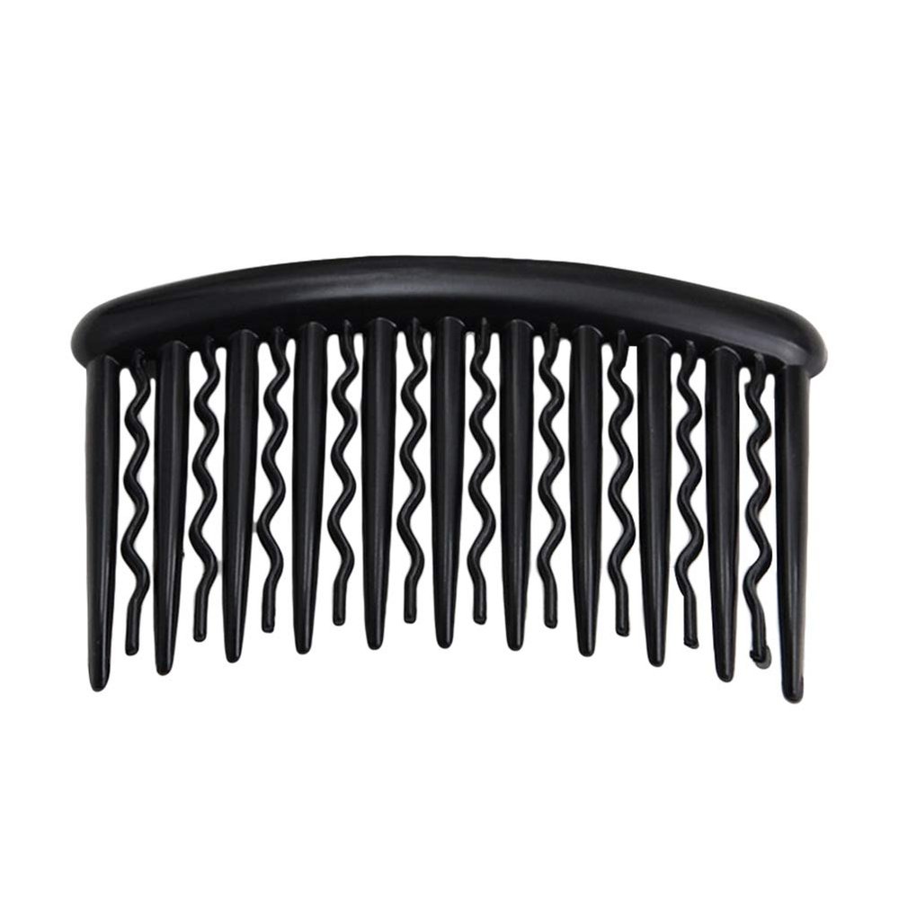 Beaupretty 12pcs Vintage Plastic Hair Side Combs for Women Black Insert Combs for Everyday Styling and Elegant Hair Accessories