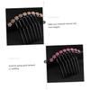 2pcs Flower Rhinestone Hair Comb Flower Hair Accessories Bridal Side Comb Bride Hair Clip Mini Snap Clip Bun Clip Patterned Hairpin Updo Tool Rhinestones view 3