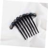 2pcs Flower Rhinestone Hair Comb Flower Hair Accessories Bridal Side Comb Bride Hair Clip Mini Snap Clip Bun Clip Patterned Hairpin Updo Tool Rhinestones view 4