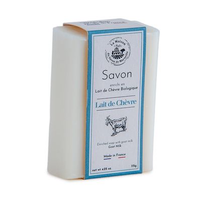 Maison du Savon de Marseille - French Organic Goats Milk Soap with Shea Butter - Moisturising for Skin - 115g Bar