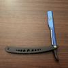 Cutting Salon Unisex Shaving Knife Razor Special Edition Blue and Black Straight Egde Razor view 1