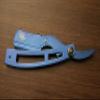 Blue Engraved Straight Edge Razor Premium Stainless Steel Razor Barber and Salon Shaving Tool view 1