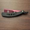 Black and Red-Hole Design Razor Men Shavette Slider Smooth Shaving Barber Straight Edge Razor view 1