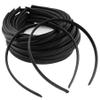 Duufin 30 Pieces Black Satin Craft Headbands - Thin, Plain, and Covered, 1cm DIY Headbands for Girls and Women view 4
