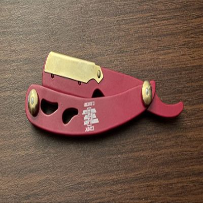 Premium Red and Gold Cool Design Barber Shavette Easy to Use and Lightweight Stainless Steel