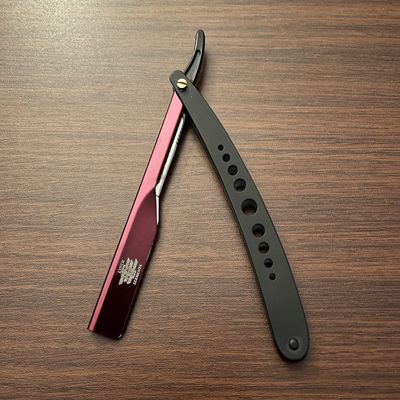 Premium Shaving and Groom Razor Mustache, Beard, Eyebrows Red and Black Design