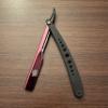 Premium Shaving and Groom Razor Mustache, Beard, Eyebrows Red and Black Design view 1