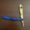 All Purpose Shavette Stylish Blue and Gold Salon and Barber Straight Edge Razor Stainless Steel view 1