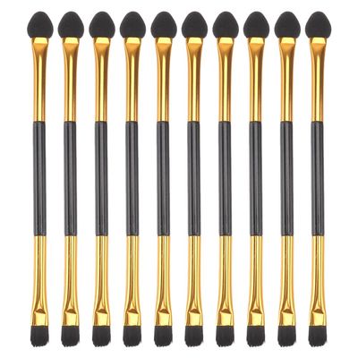FOMIYES 20Pcs Dual Sides Eyeshadow Eye Shadow Brush Applicator for Women Lady Handle Makeup Tool