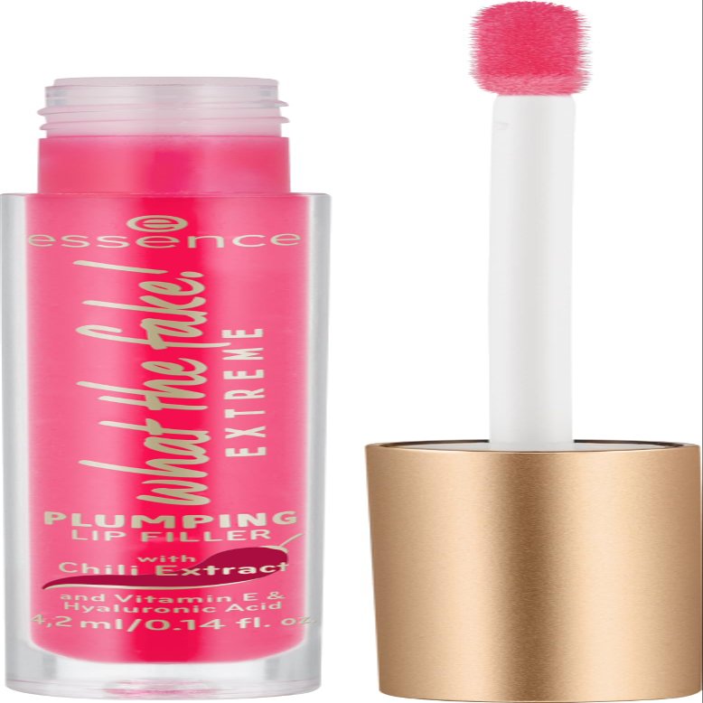 essence | What the Fake! Plumping Lip Filler | Chili Oil Extract Infused for Plump Lips | pH-Reactive Tint | Vegan, Cruelty Free & Gluten Free (03 | Oh My Chili)
