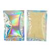 QQ Studio Bulk Holographic Heat Seal Bags, Rainbow Foil Spa Supply Sample Pouches, Heat Seal Iridescent Baggies, Open Top Bags for Lip Gloss and Nails (5.5 Inch x 7.9 Inch, x100 Clear Holographic) view 1