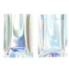 QQ Studio Bulk Holographic Heat Seal Bags, Rainbow Foil Spa Supply Sample Pouches, Heat Seal Iridescent Baggies, Open Top Bags for Lip Gloss and Nails (5.5 Inch x 7.9 Inch, x100 Clear Holographic) view 2