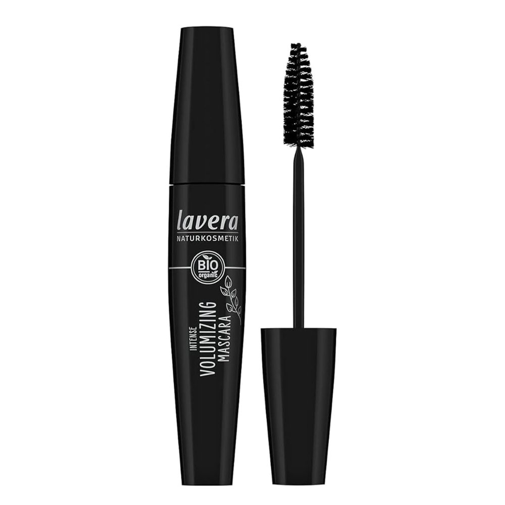 lavera Intense Volumizing Mascara -Black - natural cosmetics - jojoba oil & Plant-based keratin - Vegan - no silicones - free from mineral oil - free from microplastics - 0.44 Fl Oz