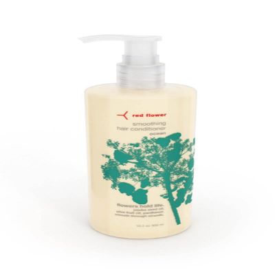 Red Flower Ocean Smoothing Hair Conditioner Vitamin-Rich Moisture & Frizz Control Treatment for All Hair Types, Vegan & Sulfate-Free 10 oz