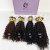 Deep Wave Micro Loop Human Hair Extensions Brazilian Virgin Hair Weave Bundles Micro Ring Extensions 1g/strand 100g/set (#1, 26inch) view 3