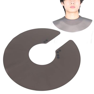 Hair Salon Stylist Cutting Collar, Waterproof Silicone Salon Hair Dye Pad, Soft Hair Shawl Neck Guard for Hairdressing Hair Cutting Hair Dye Perm(black)