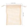 Beaupretty 5Pcs Exfoliating Soap Cottton Linen Soap Drawstring Saver Pouch Bathing Net Holder for Body Scrub Shower Spa (Mixed Color) view 2