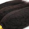 Yaki Straight I Tip Microlinks Hair Extensions Human Hair 100% Virgin Hair For Women Mongolian Yaki Bulk Hair 1g/Pcs 100Pcs/ Set (#2, 26inch) view 4