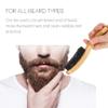 Beard and Moustache Brush,Beard Grooming Brushfor Men, Hair Comb with Handle Straightens and Promotes view 4