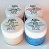 Elegant Minerals Natural Unscented Aloe Glitter Gel - Set of 4 - Silver Blue Red & Gold view 1