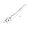 10Pcs Cute Spooky Skeleton Hands Bobby Pins 2.5" Halloween Hair Clips Women Girls Accessories, Silver view 3