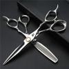Hair Cutting Scissors, 6 Inch Thinning Scissors Hair Clipper Professional Barber Scissors Hair Salon Styling Hairdressing Tools 440C Steel BY ZZYY (Color : Set) view 1
