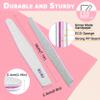 80/80 Grit, 12pcs nail file for Poly Nail Extension Gel Emery Boards, for Acrylic Nails Coarse for False Nails Manicure Pedicure Tools for Home Salon view 2