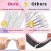 80/80 Grit, 12pcs nail file for Poly Nail Extension Gel Emery Boards, for Acrylic Nails Coarse for False Nails Manicure Pedicure Tools for Home Salon view 4
