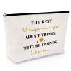 Friendship Gifts for Women Makeup Bag Best Friend Gift Encouragement Presents for Teen Cosmetic Bag Sister Presents From Sister Graduation Keepsake for Her Travel Cosmetic Pouch Birthday Christmas view 1