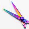 Hair Cutting Scissors, 5.5 inch Professional hair scissors hairdressing set Barber Cutting shears the rotation of the color handle BY ZZYY (Color : 1 pcs add case) view 4