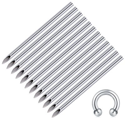 50PCS 12G Piercing needles, Disposable Stainless Steel Hollow Professional Body Piercing Needles For Nipple Septum Ring Earrings