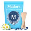 Hard Wax Beans Kit for Hair Removal - Madors 1lB Brazilian Underarms Body and Chest Large Refill Wax Beads for Wax Warmer view 1