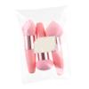 3Pcs Makeup Sponge Beauty Foundation Blending Sponge Makeup Sponge Wedge Foundation Sponges with Handle Cosmetic Professional Beauty Sponge Pink view 3