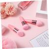 3Pcs Makeup Sponge Beauty Foundation Blending Sponge Makeup Sponge Wedge Foundation Sponges with Handle Cosmetic Professional Beauty Sponge Pink view 4