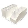 Acrylic Eyelash Beauty Organizer, Grafting Tool Storage With Tweezers Holder Display Boxes for Home Salon (White) view 1