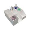 Acrylic Eyelash Beauty Organizer, Grafting Tool Storage With Tweezers Holder Display Boxes for Home Salon (White) view 3